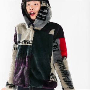 Desigual faux fur jacket
